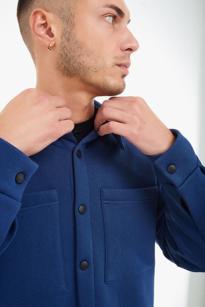 Мужская классическая рубашка из трикотажа GO M4032/20-01.176-182 - фото 6