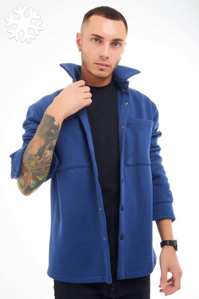 Мужская классическая рубашка из трикотажа GO M4032/20-01.176-182 - фото 2