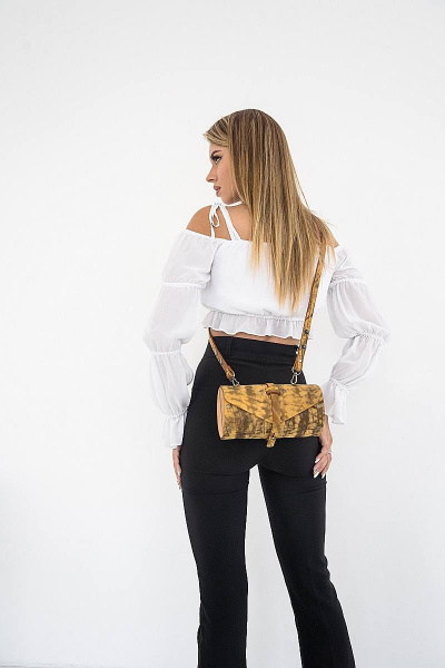 Кожаная сумка с деревянными вставками и регулировкой Because TUB VINTAGE_DYNA - фото 6