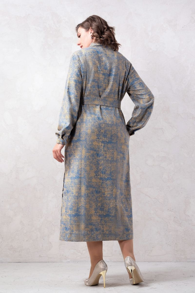 Платье-рубашка из вискозы с поясом и карманами Avanti 1404 - фото 2