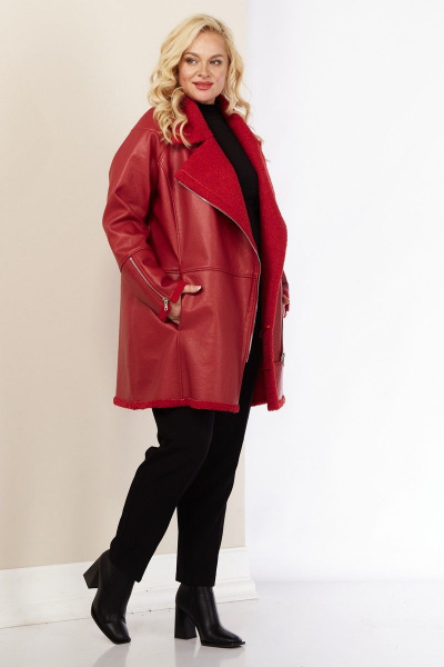 Дубленка Celentano 2038.1 алый - фото 9
