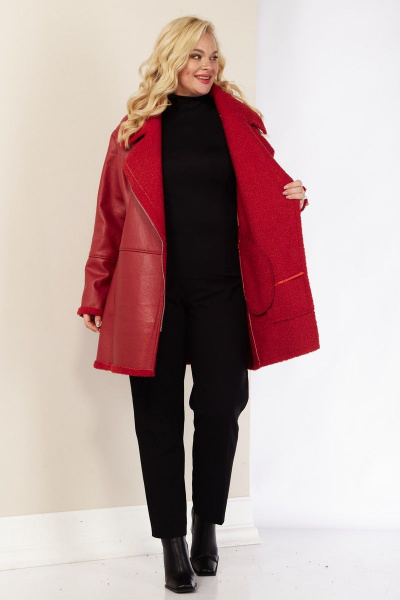 Дубленка Celentano 2038.1 алый - фото 8