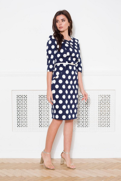 Платье Faufilure С1065 синий - фото 2