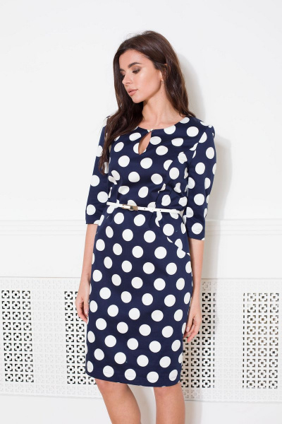 Платье Faufilure С1065 синий - фото 3