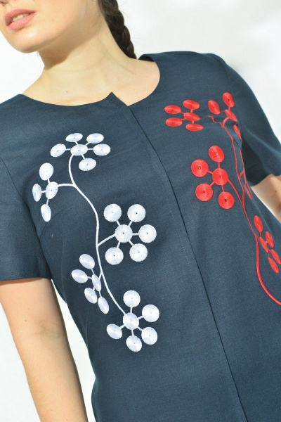 Платье MALI 420-046 синий - фото 6