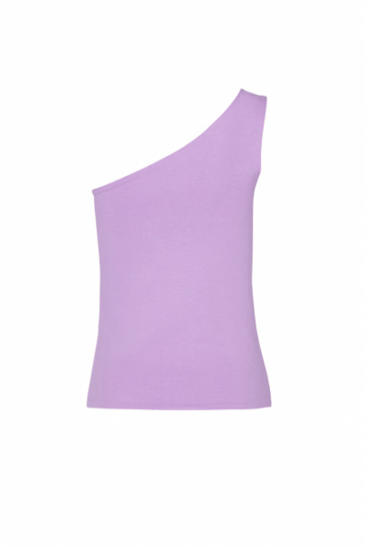 Топ хлопковый крутой летний с коротким рукавом Elema 2К-12710-1-170 лаванда - фото 2