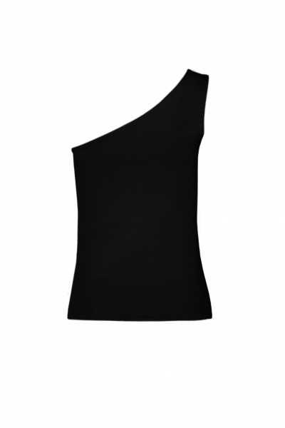 Топ хлопковый черный легкий стиль на каждый день Elema 2К-12710-1-170 чёрный - фото 6