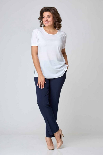 Брюки, жакет, топ Асолия 1393 темно-синий - фото 3