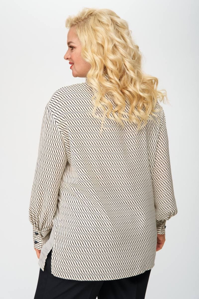 Кардиган Элль-стиль 2230а бежевый,черный_принт - фото 8