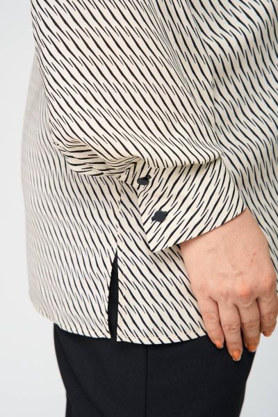 Кардиган Элль-стиль 2230а бежевый,черный_принт - фото 4