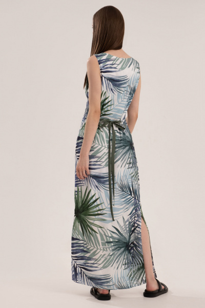 Летнее платье-сарафан в стиле на каждый день Панда 101580w голубой - фото 2