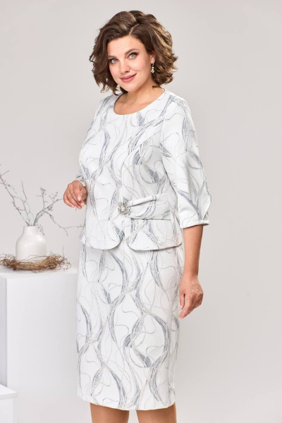 Платье Romanovich Style 1-2537 серый - фото 6