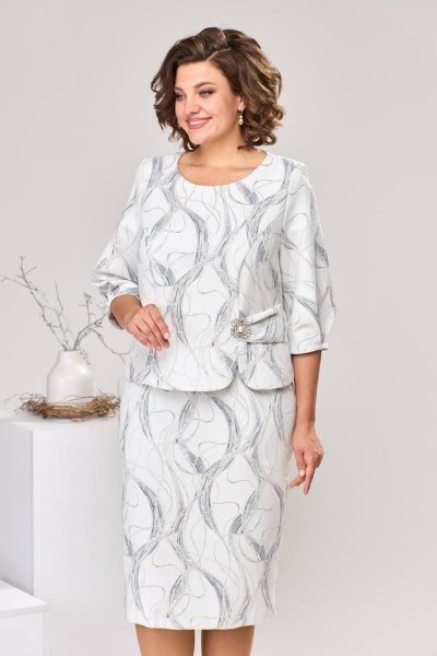 Платье Romanovich Style 1-2537 серый - фото 5