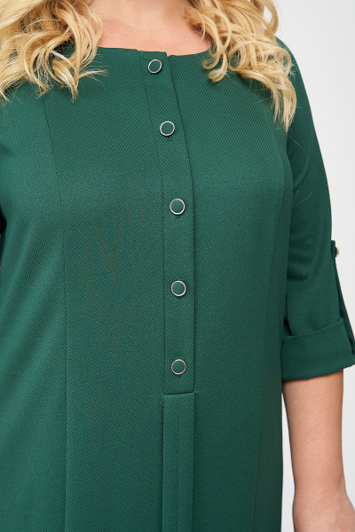 Элегантное демисезонное платье из трикотажа с рельефами Algranda А3949-2-4 - фото 5