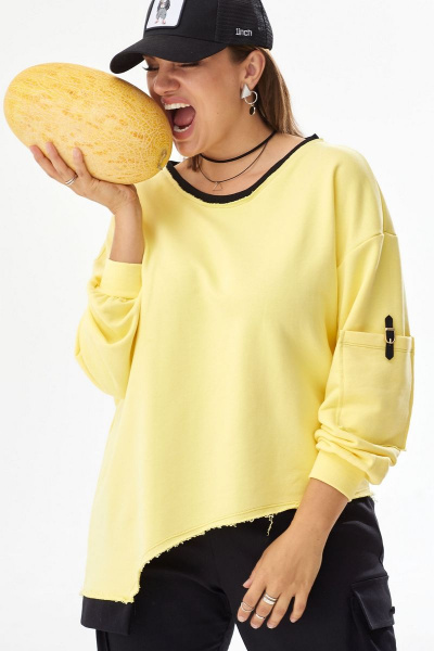Свитшот BegiModa 4065 лимон - фото 5