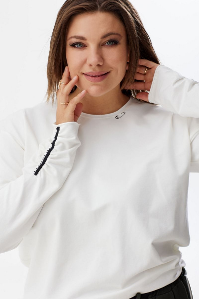 Блуза BegiModa 4063 молочный - фото 6