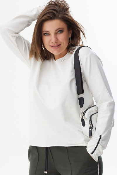 Блуза BegiModa 4063 молочный - фото 4