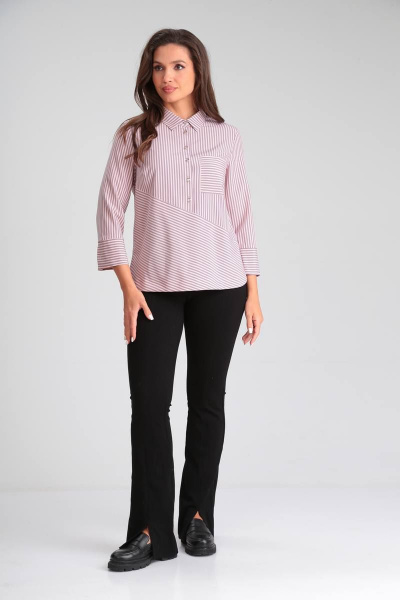 Модное летнее платье с эффектом сборки и эластичным поясом Modema м.726/1 - фото 7