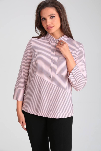 Модное летнее платье с эффектом сборки и эластичным поясом Modema м.726/1 - фото 1