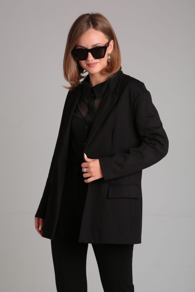 Жакет из трикотажного полотна на каждый день Mixan 2039А - фото 3