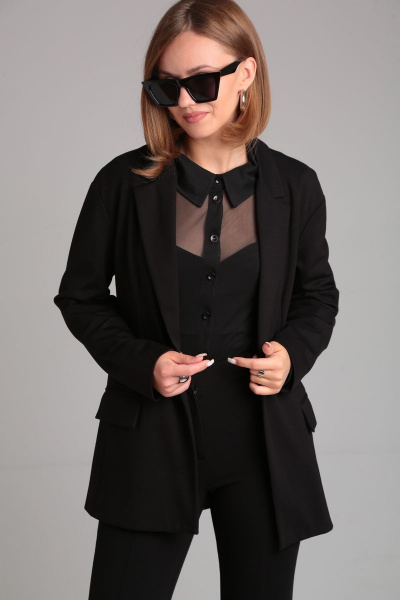 Костюм брюки и жакет из вискозы и трикотажа Mixan 4027А - фото 2