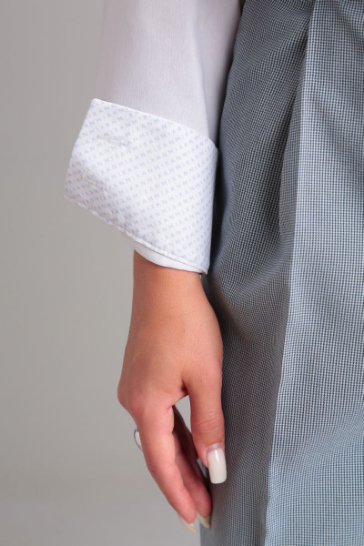 Классические брюки из костюмной ткани со свободным кройом Mixan 3045 - фото 3