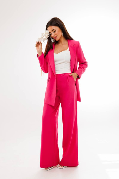 Брюки, жакет Anelli 1398 фуксия - фото 2