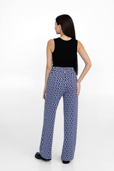 Брюки Ivera 2027Т сиреневый, черный - фото 2