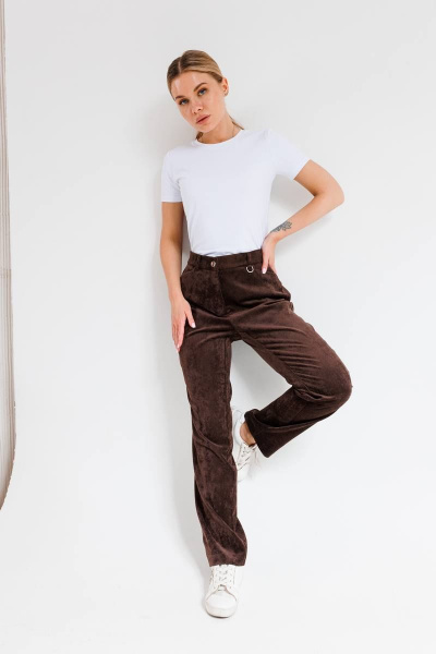 Белая трикотажная майка с коротким рукавом и круглой горловиной Edibor 2062 - фото 2