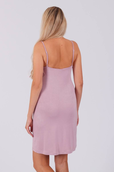 Сорочка домашняя из вискозы и трикотажа Belarusachka С3566АВ/1Ц пыльная роза - фото 4