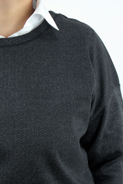 Джемпер и юбка вязаное трикотаж хлопок на каждый день Полесье С0187-23 3С3107-Д43 158,164 т.стальной - фото 3