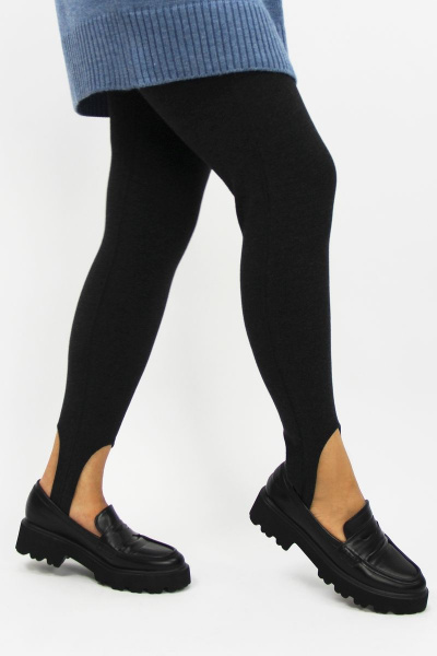 Леггинсы женские из трикотажа на демисезон Полесье С7799-23 3С3064-Д43 164 т.антрацит - фото 2