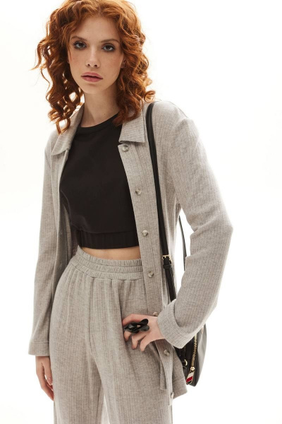 Блуза и брюки в демисезон из вискозы трикотажа Golden Valley 6563 серый - фото 9