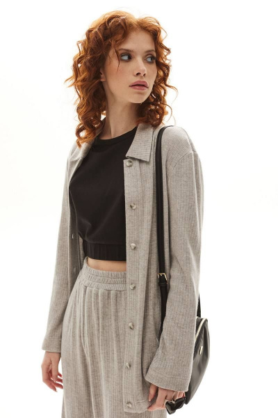 Блуза и брюки в демисезон из вискозы трикотажа Golden Valley 6563 серый - фото 8