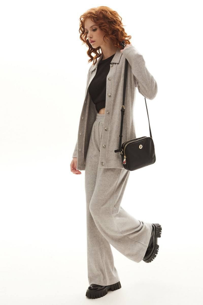 Блуза и брюки в демисезон из вискозы трикотажа Golden Valley 6563 серый - фото 7