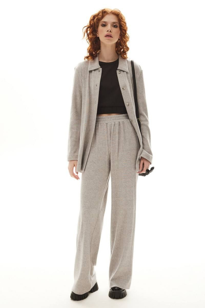 Блуза и брюки в демисезон из вискозы трикотажа Golden Valley 6563 серый - фото 4
