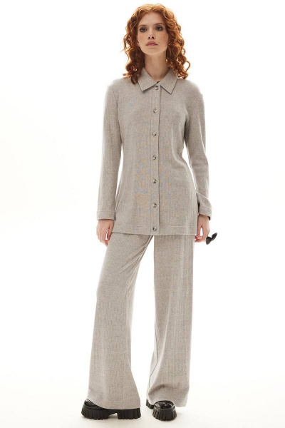 Блуза и брюки в демисезон из вискозы трикотажа Golden Valley 6563 серый - фото 1