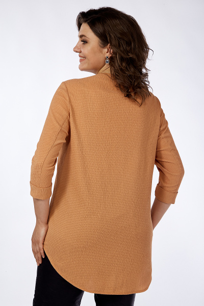 Демисезонная хлопковая туника с воротничком и бусинами Новелла Шарм А3566-5-2 - фото 2