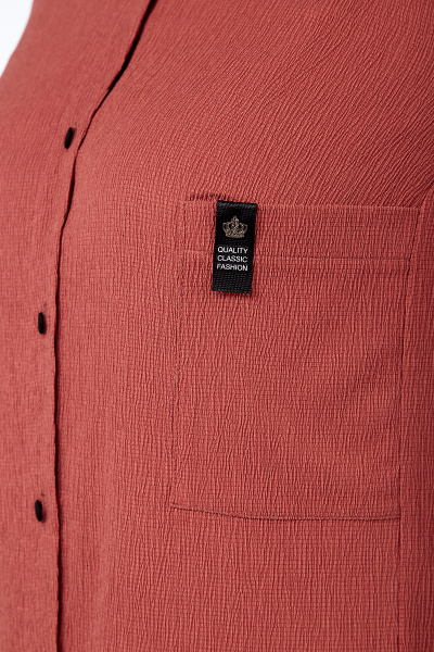 Блуза из вискозы и трикотажа с вырезом по косой Algranda А3566-5-3 - фото 3