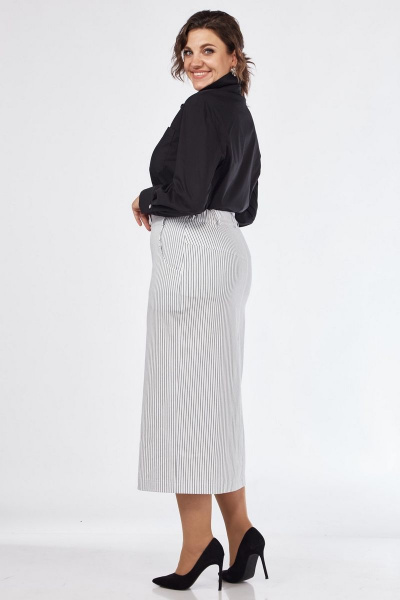 Юбка INVITE 3012 белый-полоска - фото 5