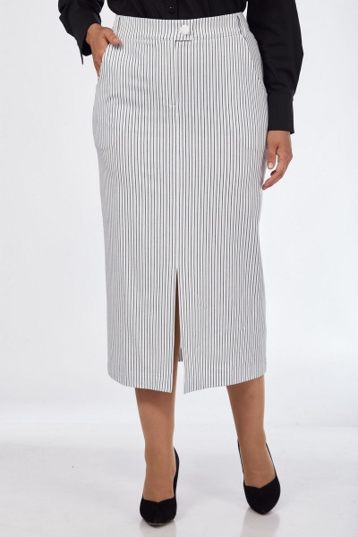Юбка INVITE 3012 белый-полоска - фото 4