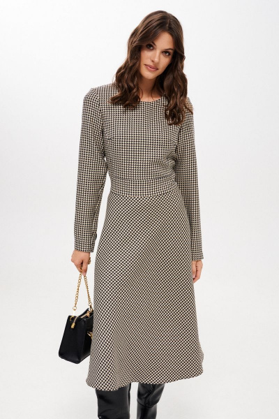 Платье ELLETTO 1970 беж-черный - фото 6