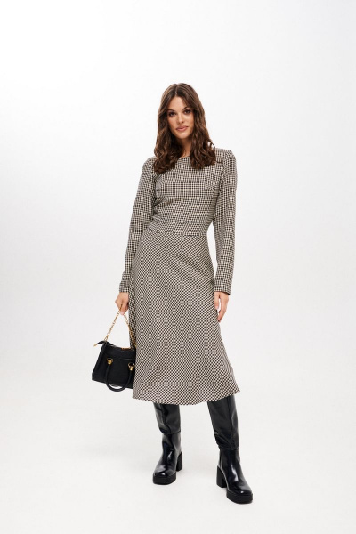 Платье ELLETTO 1970 беж-черный - фото 4