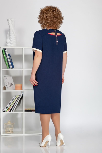 Платье Ивелта плюс 1680 синий - фото 2