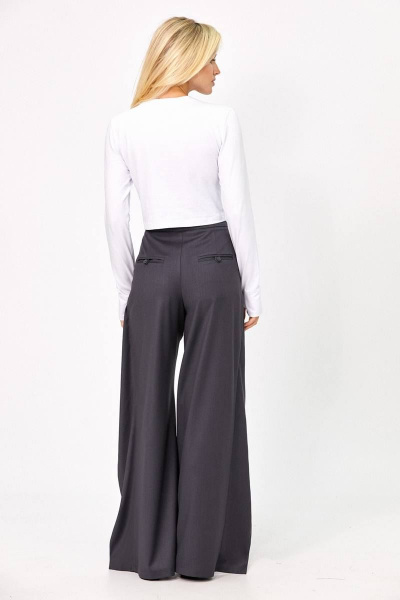 Деловой костюм 2-ка из текстиля: жакет и брюки Rivoli 8047.1+5182.1 графит - фото 5