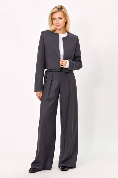 Брюки, жакет Rivoli 8047.1+5183.1 графит - фото 1