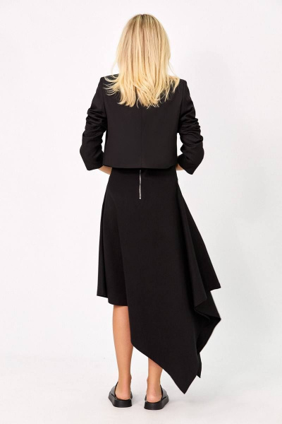 Жакет, юбка Rivoli 8047+4039 чёрный - фото 2