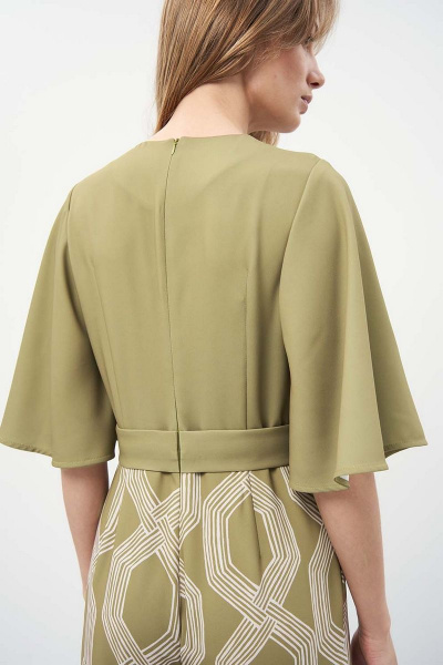 Комбинезон из вискозы с поясом и карманами Art Ribbon M3930W - фото 7