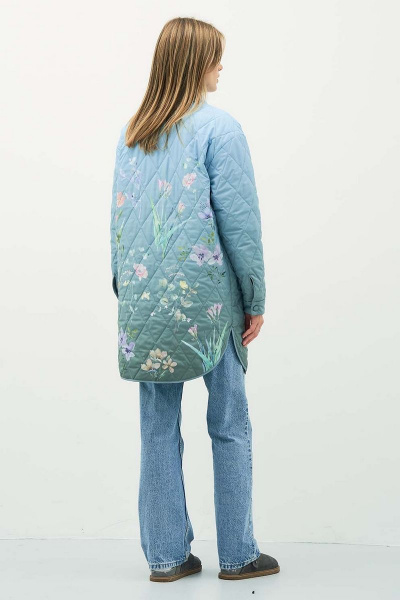 Плащевая куртка прямого силуэта с карманами и застежкой Art Ribbon M3935K - фото 7