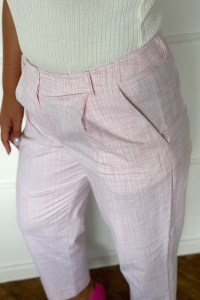 Брюки из чиноса с застежкой на молнию и карманами Allma P-013 розовый - фото 5